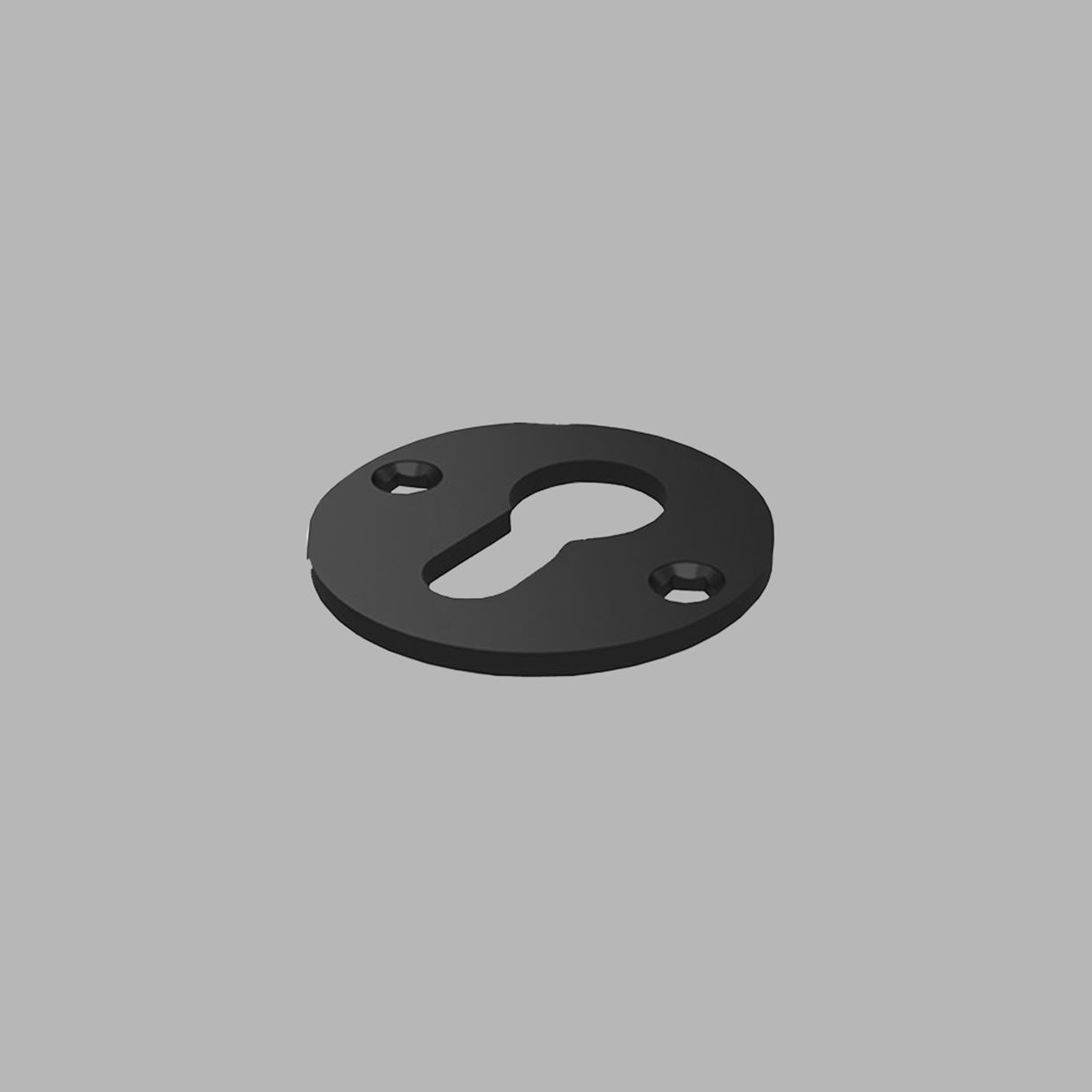 Cylinder Escutcheon W PZ Hole PVD Black Knud Holscher Collection cylinder-escutcheon-w-pz-hole-pvd-black-knud-holscher-collection