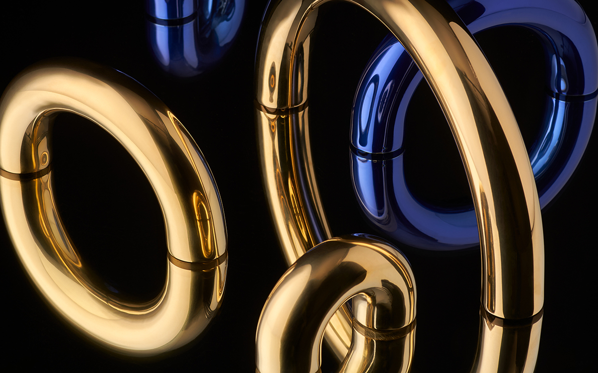 Brass And Blue Pulls